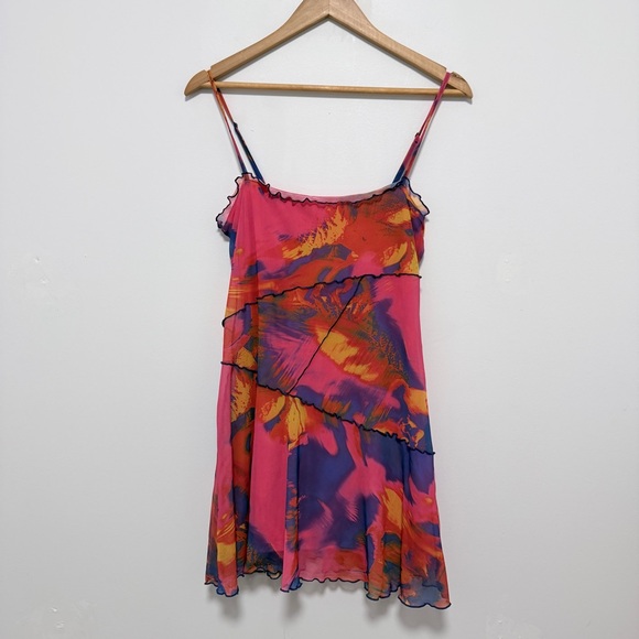 Urban Outfitters Moxie Mesh Mini Slip Dress - Picture 2 of 6